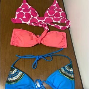 Bundle of 3 Victoria secret bikini tops size small